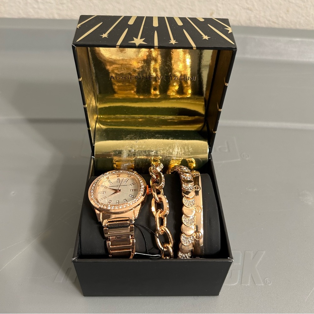 Brand New Adrienne Vittadini Watch & Bracelets